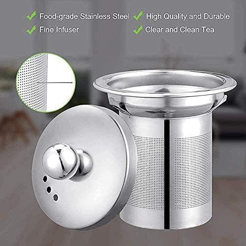 Round Glass Teapot with Infuser, 450ml, Stovetop Safe Borosilicate - Image 3